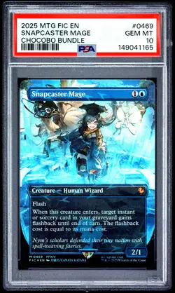 2025 MTG FINAL FANTASY COMMANDER CHOCOBO BUNDLE #0469 SNAPCASTER MAGE PSA 10 - Image 1