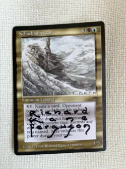 MTG Nebuchadnezzar Legends Painted Artist Proof Signed RKF Ultra Rare 1/1 Alter - Image 2