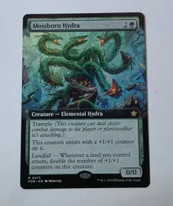 MTG Mossborn Hydra Extended Art Foundations Regular 471 (NM) - Image 1
