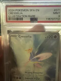 Pokemon Shrouded Fable - CRESSELIA - ILLUSTRATION RARE - 071/064 - PSA 9 - Image 2