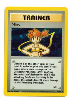 Pokemon Card: Misty HOLO 18/132 Gym Heroes Set Vintage Rare! EX/NM - Image 1