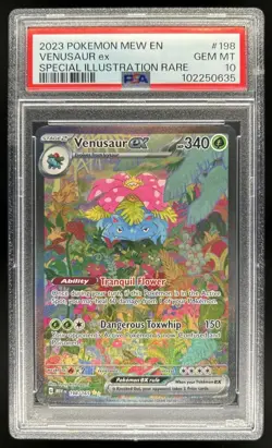 2023 Pokemon SV 151 Venusaur ex Special Illustration Rare #198/165 PSA 10 - Image 1