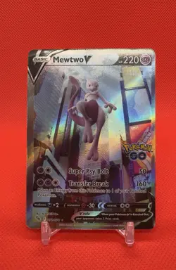 Mewtwo V (Alternate Full Art) 072/078 Pokemon GO Holo OC - Image 1