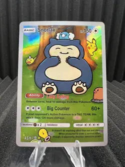 Snorlax #19 - Holo Foil Gen 1 - After Skool Hobby Fan Art - Pokemon - Image 1