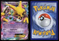 Alakazam EX 25/124 Holo EX Rare Fates Collide Pokemon LP - Image 3