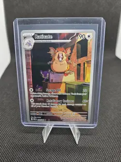 Pokemon Team Rocket's Raticate 202/182 Destined Rivals Holo Rare Stage 1 EN - Image 1