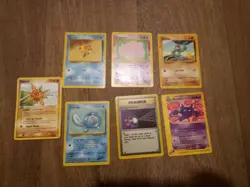Lot of 7 Pokemon Cards Older Cards non Holo Rare and WOTC included - Image 1