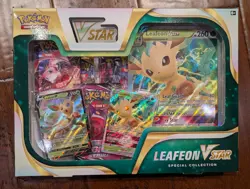 Pokemon TCG Leafeon VSTAR Special Collection Box Promo Cards English - Image 1