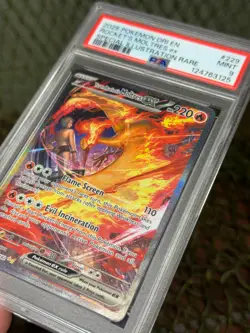 **PSA 9** TEAM ROCKET'S MOLTRES EX 229/182 ~Pokemon TCG: DESTINED RIVALS SIR - Image 5