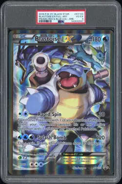 2016 POKEMON XY RED & BLUE COLLECTION-JUMBO FULL ART/BLASTOISE EX PSA 4 - Image 1