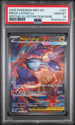 2025 POKEMON MEG EN-SPECIAL ILLUSTRATION RARE #181 MEGA LATIAS EX PSA 10 - Image 1