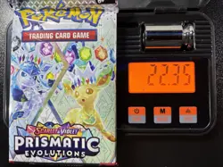 Pokemon Prismatic Evolutions Booster Pack Sealed 22.35g 3.69mm - Image 1
