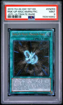 2013 YU-GI-OH! JOTL-JUDGMENT OF THE LIGHT RANK-UP-MAGIC NUMERON FORCE PSA 9 - Image 1
