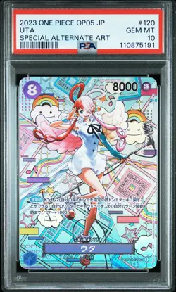 2023 ONE PIECE JAPANESE OP05-AWAKENING OF THE NEW ERA #120 UTA PSA 10 - Image 1