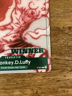 2024 ONE PIECE PROMO MONKEY D. LUFFY UTA DECK BATTLE-WINNER STAMP ENGLISH - Image 3