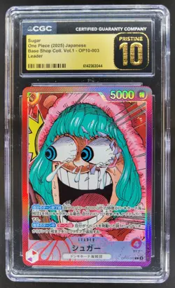 2025 ONE PIECE JP SUGAR LEADER OP10-003 CGC 10 PRISTINE I PT - Image 1