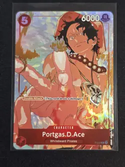 2023 One Piece Portgas D Ace P-028 Gift Collection Promo NM/Mint - Image 1