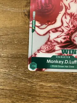 2024 ONE PIECE PROMO MONKEY D. LUFFY UTA DECK BATTLE-WINNER STAMP ENGLISH - Image 2