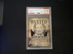 2024 ONE PIECE OP09-EMPERORS IN THE NEW WORLD WANTED ALTERNATE ART SHANKS PSA 10 - Image 1
