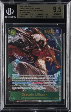 2026 ONE PIECE #OP14-119 DRACULE MIHAWK BGS 9.5 - Image 1