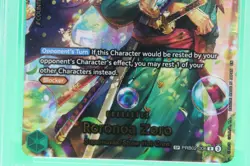 2026 One Piece OP14-EB04 EN Special Alternate Art #006 Roronoa Zoro PSA 10 - Image 5