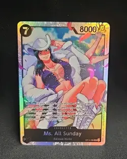 One Piece Azure Sea's Seven Ms. All Sunday Super Rare OP14 - 084 Nico Robin - Image 1