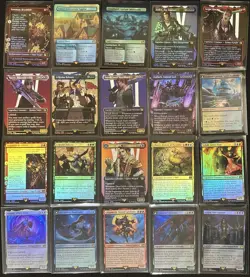 Final Fantasy MTG Foil Extended Art Borderless -34 Card Lot- Emet-Selch Terra - Image 2