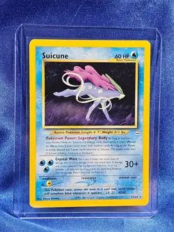 Suicune 27/64 Neo Revelation Pokemon Card Regular Rare Lightly Played LP - Image 1