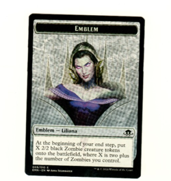 Liliana Emblem Token Eldritch Moon Magic the Gathering Token Card - Image 1