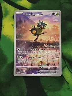 Pokemon Card - Teal Mask Ogerpon SVP 123 Pokemon Center Stamped Promo - Image 2