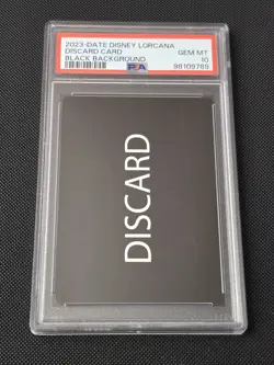 2023 Disney Lorcana Discard Error Card PSA 10 GEM MINT Black Background - Image 1
