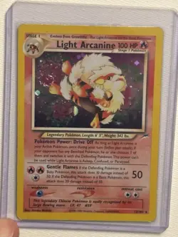 Perfect SWIRL 🍭 Light Arcanine Neo Destiny Holo Card 12/105 Pokemon Unlimited - Image 1