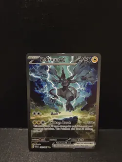 Pokemon Zekrom EX Black Bolt Special Illustration Rare Card #166/086 SV DAMAGED - Image 1