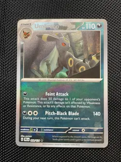 Pokemon Prismatic Evolutions Umbreon Poke Ball Reverse Holo Card 059/131 - Image 1