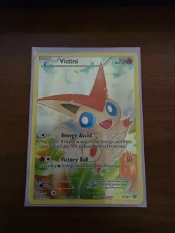 Victini XY117 XY Holo POKEMON PROMO CARD MYTHICAL COLLECTION GENERATIONS - Image 1
