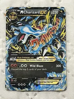 Pokemon Mega Charizard EX Flashfire 2014 Holo Card 69/106 Heavily Played - Image 1