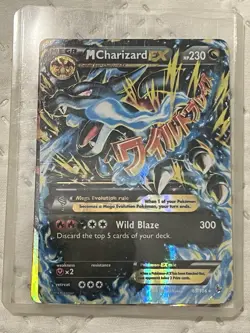 Pokemon Mega Charizard EX Flashfire 2014 Holo Card 69/106 Heavily Played - Image 3