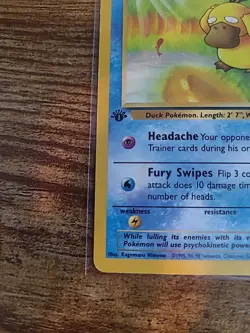 Psyduck 53/62 1st Edition - Fossil Set 1999 WOTC Pokemon Card - LP/NM - Image 2