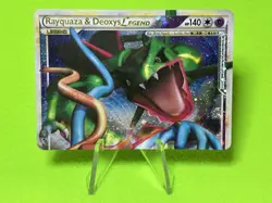 Pokemon Rayquaza & Deoxys Legend Holo Top Half Card 89/90 Undaunted - Image 1