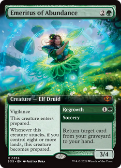 Emeritus of Abundance // Regrowth (REGULAR) x1 - MTG SOS #339 - Image 1