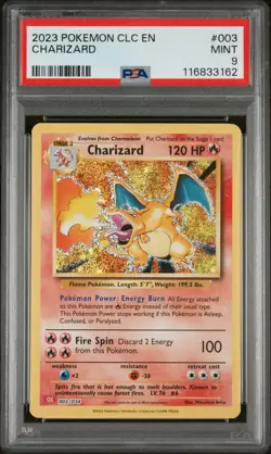 2023 POKEMON CLC-TRADING CARD GAME CLASSIC #003 CHARIZARD PSA 9 - Image 1