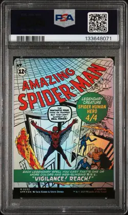 2025 MTG MARVEL'S SPIDER-MAN #0232 AMAZING SPIDER-MAN/PETER PARKER PSA 10 - Image 3