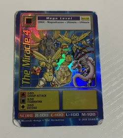 The Miracle Four Digimon Digi-Battle Promo Card DM-02 - Image 1
