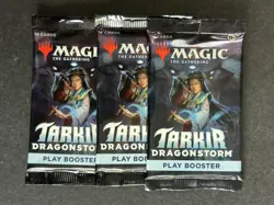 LOT of (3) Magic The Gathering MTG Tarkir: Dragonstorm Play Booster Packs Sealed - Image 1