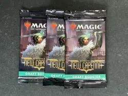 (3) Magic the Gathering MTG Streets of New Capenna Draft Booster Packs Sealed - Image 1