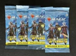 (4) Magic The Gathering March of the Machine The Aftermath Epilogue Booster Pack - Image 1