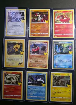 POKEMON 25TH ANNIVERSARY CELEBRATIONS CARD LOT 22 CARDS !! NEAR MINT !! - Image 2