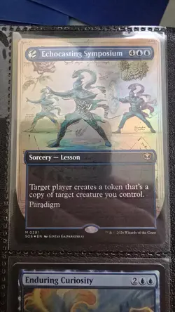 MTG Echocasting Symposium Foil Sorcery Lesson Blue SOS 0291 English 2020 - Image 1