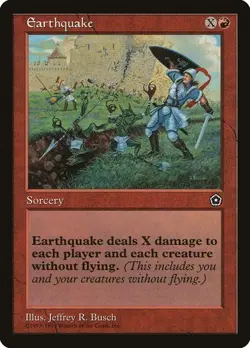 NM Earthquake, MTG, Portal Second Age, Magic the Gathering, 94 *B - Image 1