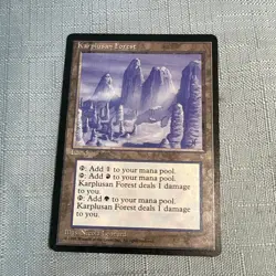 MTG Magic The Gathering Karplusan Forest Ice Age MP - Image 1